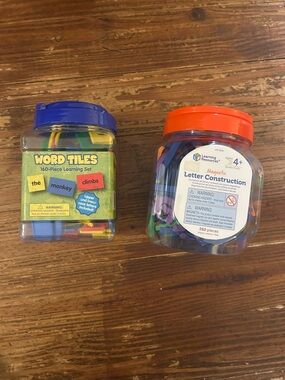 Summer Learning SetLetter Tiles Phonics  Letters Sight Words Hands On Beginner